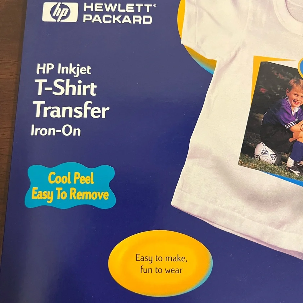 2 Packs New Sealed HP Inkjet T-Shirt Transfer Iron-On Sheets, 10 sheets New